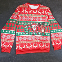 Genser med trykket jule motiv
